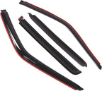 WD2-406i Dark Smoke 4 Pcs Set Window Visor (in-Channel) Deflector Rain Guard Compatible with 1992-1999 Chevrolet Suburban C1500