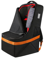 Car Seat Travel Bag, Padded Car Seats Backpack for Air Travel, Heavy Duty Gate Check Carseat Travel Bag for Airplane, Airport Gate Check Bag (Orange)
