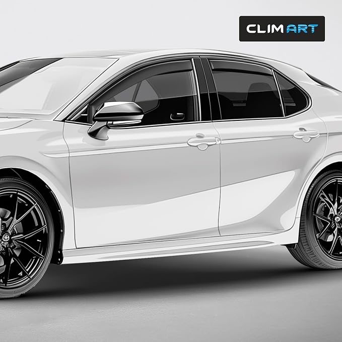 in-Channel Incredibly Durable Rain Guards Compatible with Toyota Camry 2018-2024, Original Window Deflectors, Vent Window Visors, Vent Deflector, 4 pcs. - 618111
