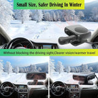 Portable Car Heaters for Vehicle,12V 200W Car Heater that Plugs into Cigarette Lighter,360° Rotatable 2 in 1 Heating & Cooling Fast Heating Car Defroster Defogger