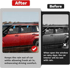 Santa Fe Rain Guards - Window Visors for Hyundai Santa Fe 2024 2025 2026, Outside-Mount Tape-On Side Window Wind Deflectors for Santa Fe Accessories, Vent Visors Shades Rainproof Black 4PCS