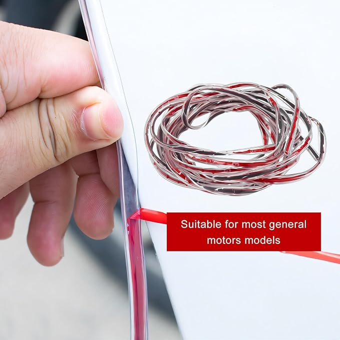 16.4Ft(5M) Car Door Edge Protector, Anti-Collision Auto Door Protective Strip U Shape Edge Trim, Self-Adhesive Automotive Doors Entry Guard Seal Protector for Most Vehicles (Clear)