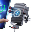 Wireless Car Charger, 15W Fast Charging Auto-Clamping Phone Mount Air Vent Cell Phone Holder Compatible with iPhone 16 15/14/13/13 Pro/12 pro/12, for Samsung Galaxy S23/S22/S21/S20, Red