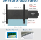 Car Sun Visor Extender — Polarized Anti-Glare UV400 Sunshade