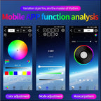 Car Interior LED Lights, Smart Car Lights with App Control, RGB Inside Car Lights with DIY Mode and Music Mode, 2 Lines Design LED Lights for Cars with Car Charger, DC 5V
