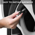 4pcs Tire Valve Stem Caps, Compatible with Chevrolet Chevy Series Stem Cap Universal Car Air Cover Car Accessories for Cars, SUV, Truck, Motorcycles （Black）