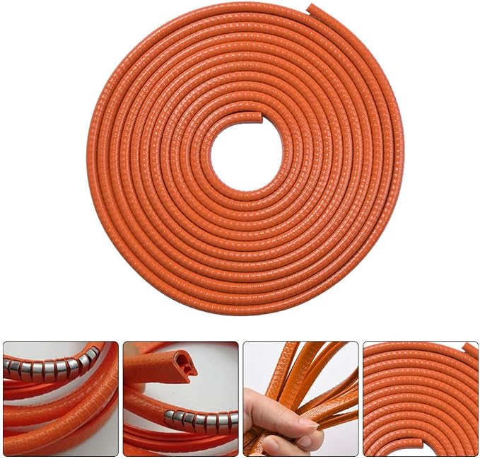 10m(32ft) Car Door Edge Guards Rubber U Shape Edge Trim Seal Strips Protector Car Door Edge Protection for Car Auto Vehicle 10M