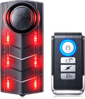 Upgraded 115dB Car Alarm System, Anti-Theft Vibration Sensor Alarm with Ultra-Bright Red Warning Light, Wireless Remote Anti Theft Vehicle Device, for Car, RV, SUV, Truck.