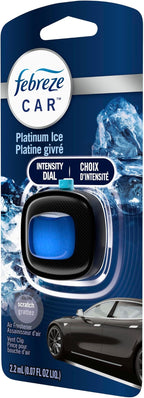 Car Air Freshener, Odor-Fighting Automotive Vent Clip, Scented Car Accessories, Long Lasting for Strong Odors, Platinum Ice Scent, 1 Count