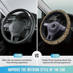 Elastic Steering Wheel Cover Car Accessories Cute Universal 15 Inch Absorbing Sweat Non-Slip Breathable for Man - Mossy Oak Shadow Grass Blades
