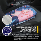 Back Seat Cover for Car Trucks Van SUV Jeep,Waterproof Rear Bench Towel Seat Covers for Dogs and Kids,Automotive Backseat Protector (Dinosaur)