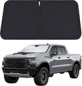 Windshield Sunshade Compatible for Chevrolet Silverado 1500 2019-2024 2025 2026, Sun Visor for Front Windshield & Window Sun Shade Cover, UV Heat Blocker & Protector, Car Accessories