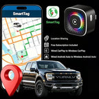 Wireless CarPlay Adapter & GPS Tracker, 2-in-1 Mini USB Dongle with Fast Auto Reconnect CarPlay Wireless Adapter, Plug and Play for OEM Factory Wired CarPlay Vehicles