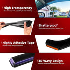 4pcs in Channel Window Rain Guards for Mazda CX-5 2017 2018 2019 2020 2021 2022 2023 2024 2025, Window Visors Wind Deflectors, Vent Shades Shield with 2pcs Side Mirror Rain Visors
