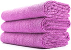 Sport & Workout Towel - Gym, Exercise, Fitness, Spa, Ultra Soft, Super Absorbent, Fast Drying Premium Microfiber, 320gsm, 16in x 27in, Lavender - Pack of 3