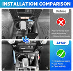 Center Console Organizer Tray Fits for 2010-2024 Toyota 4Runner Lower Armrest Storage Box Gear Shifter Compatible with 4Runner Interior Accessories (Console Shifter)