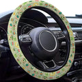 Leaf Mask Spirits Steering Wheel Cover, Non Slip Polyester Car Wheel Protector for Car SUV Truck, Universal 15 Inch