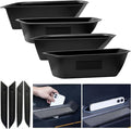 4PCS Door Pockets for Ford Bronco 4-Door 2021-2026, ABS Handle Storage Box | with Anti-Slip Mat, Black, Not for Sport or 2-Door, Tool-Free Install, Fits Ford Bronco 4-Door 2021 2022 2023 2024 2025 2026
