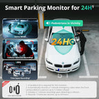 G980H 4K 3-Channel Dash Cam Front Rear Inside, 360° Full Coverage, 3.18" Touch Screen, Free 128GB Card, 24/7 Parking Mode with Sentry & Time-Lapse, Voice Control, 5GHz WiFi, GPS, Night Vision