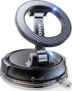 Car Phone Holder for Magsafe [78+LBS Strongest Suction & 2400gf Magnetic] 360° Adjustable Car Phone Mount, Phone Holders for Your Car for iPhone 17-12 Pro Max Plus Air, Carbon Fiber