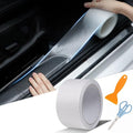 3D Carbon Fiber Clear Car Door Edge Protector, Anti-Collision Door Sill Guard Wrap Film, Universal Vehicle Door Edge Trim Guard 2.7 Inch x 16.5 Ft Transparent