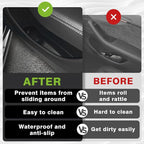 4PCS Door Organizer Tray Compatible with 2026 Model Y Juniper Performance/Premium/Standard Accessories Anti-Slip Easy to Clean Front & Rear Door Side Pocket Storage Box Insert Tray (Drop-in)