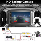 Double Din Car Stereo with Wireless Apple CarPlay & Android Auto, 7inch Touchscreen Car Audio Receiver, Wireless Car Radio with Bluetooth, Backup Camera/Mirrorlink/FM/SWC/Subwoofer/2 USB/AUX Input