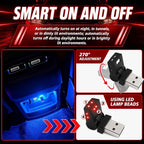 Mini USB Light for Car,8 Color RGB Dynamic Interior Car Lights with Adjustable Color & Brightness,Portable USB Ambient Lighting Cars Interior Accessories for Most Vehicles