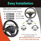 Steering Wheel Cover Great Grip with 3D Honeycomb Anti-Slip Design, Universal 14.5-15 Inch (Wine Red)