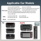 4+32G 8 Core Car Radio Stereo for Chevrolet Chevy Silverado/GMC Sierra Yukon/Buick Enclave 2007-2012 | Android 14 Wireless CarPlay & Android Auto | 8‘’ HD Touchscreen | Backup Camera AM/FM/RDS Wi-Fi