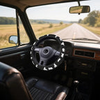 Steering Wheel Cover Accessories Neoprene Cover, Breathable Non-Slip Easy to Install Suitable for Women Men, 14.5-15.5 Inch for Car SUV Van Truck Universal - Lazy Kitten