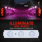 Purple LED Truck Bed Light Kits with On/Off Switch, for Pickup Exterior Interior Neon Lights, Footwells, Running Boards, Cargo, Under Car, Tonneau Cover, Rail Rock Lighting - 8 PCs