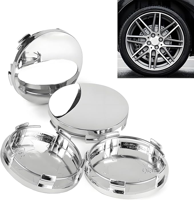 Car Wheel Center Hub Cover for Hyundai Tucson 2022-2024 2025, 60MM/2.36In 4Pack Wheel Caps,Silver