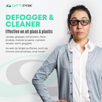 Anti Fog Microfiber Cleaning Cloth for Glasses | Individually Wrapped Microfiber Lens Cleaning Cloth for Eyeglasses, Lenses, Binoculars, Face Shields, Ski Masks or Swim Goggles (1 Count) | Individually Wrapped, For Eyeglasses, Lenses, Binoculars, For F...