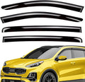 Extra Durable Window Deflectors in-Channel Window Visors Rain Guards Fit for Kia Sportage 2017-2022, Sun Visors, Wind Vent for Shades, Exterior Car Accessories - 4pcs. AG0090