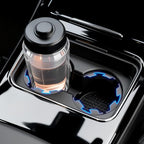 6PCS Upgraded Silicone Car Cup Holder Insert with Arc Leaf Design,Soft Cupholder Insert for Car to Reduce Cup Sliding & Shaking,Large Adhesive Backing Cups Holder Inserts for Cars