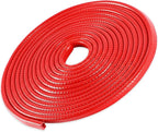 49Ft (15M) Car Door Edge Guard, No Glue Car Door Entry Guard Protective Strip, Rubber Edge Trim Car Door Protector, Applicable to Car, Truck, SUV and ATV, Car Exterior Accessories（Red）