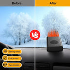 150W Car Heater, Car Heater Defroster With 2 in 1 Heating/Cooling, Anti-Fog Plug in Cigarette Lighter for Car Defroster Windshield Fast Defogge