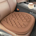Car Seat Cushion, Comfort Memory Foam Driver Seat Cushion Improve Driving View, Sciatica and Lower Back Pain Relief, Thick Seat Cushions for Car Home Office Chair, Wheelchair - Brown