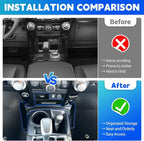 Console Organizer Tray Fits for 2014-2024 Toyota 4Runner Shifter Hanging Tray Dashboard Screen Drawer Armrest Storage Box Compatible with 4Runner Interior Accessories (Drawer+Shifter)