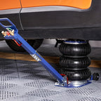 Air Jack, 3 Ton/6600 lbs Triple Bag Air Jack, Airbag Jack with Six Steel Pipes, Lift up to 17.7", 3-5 s Fast Lifting Pneumatic Jack, with Adjustable Long Handles for Cars