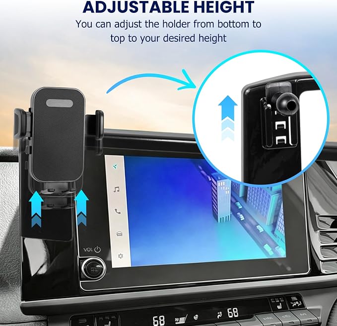 Car Phone Holder Fit for Toyota Camry LE/SE 2025-2026 Accessories -Cell Phone Mount for Camry 8 inch Touchscreen Hands-Free 360° Rotation(NOT FIT 12.3 inch) Does Not Affect Air Vent