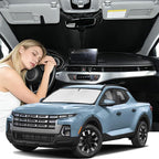 Windshield Sunshade for Hyundai Santa Cruz 2022-2026 Sun Shade Car Windshield Accessories Upgrade 4 Layers Blocks UV Rays Custom Fit Santa Cruz 240T Car Window Shades Front Windshield Keep Cool