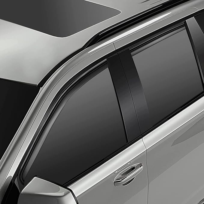 Window Rain Guards Visors for 2007 2008 2009 2010 2011 2012 2013 2014 Chevy Tahoe/GMC Yukon, Window Vent Wind Shades Deflectors Shield for 07-14 Tahoe/Yukon