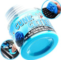 Cleaning Gel for Those Hard to Reach Places, Automotive Cup Holder Electronic Keyboard Office, Slime Gel Cleaner Dust Crumb Removal (Jar, Blue, 3.5oz)