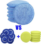 Microfiber Wax Applicator Pads, Car Wax Applicator, Buffing & Detail Polishing Foam Pads for Car Cleaning and Fine Polishing (5" Diameter, 6 Pack)…