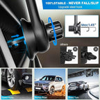 Car Phone Holder for Socket Mount, Air Vent Car Phone Holder for Pop Grip [Never Blocking] AC Vent Clip Phone Mount 360° Adjustable Works with Popsocket Car Mount for iPhone Samsung All Smartphones
