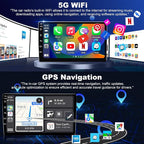 4+64GB 5GWiFi6 Upgrade Car Radio for Chevy Silverado 1500 GMC Sierra 1500 2007-2013, Tahoe Yukon 2007-2014, Equinox Acadia Savana 10" Touch Screen Stereo, Wireless Carplay Android Auto Camera GPS FM