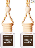 COOLGIRLCANDLES Tobacco Vanille Car Hanging Fragrance Oil Diffuser for Essential Oils, Long Lasting Car Diffuser Bottle