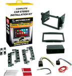 ICGM10BN Complete Double/Single DIN Stereo Installation Kit for Select Non-Amplified 2006-17 General Motors Vehicles - No Steering Wheel Remote - See Fit Guide in Images to Verify Your Vehicle